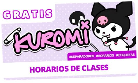 Gratis Kit Escolar De Kuromi Para Imprimir Ideas Para Imprimir