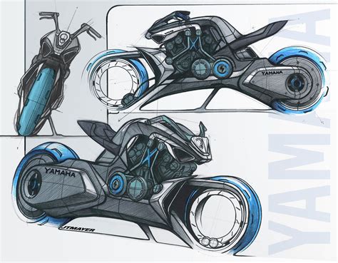 Yamaha Future Hybrid V Max Concept By Jean Thomas Mayer Isd Robot