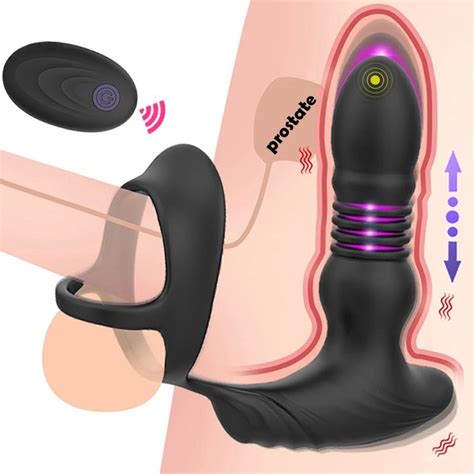 Comprar Control Remoto Inal Mbrico Empuje Enchufe Anal Vibrador Doble