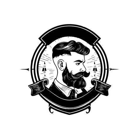 barbería logo presentando un clásico peluquería polo y tradicional