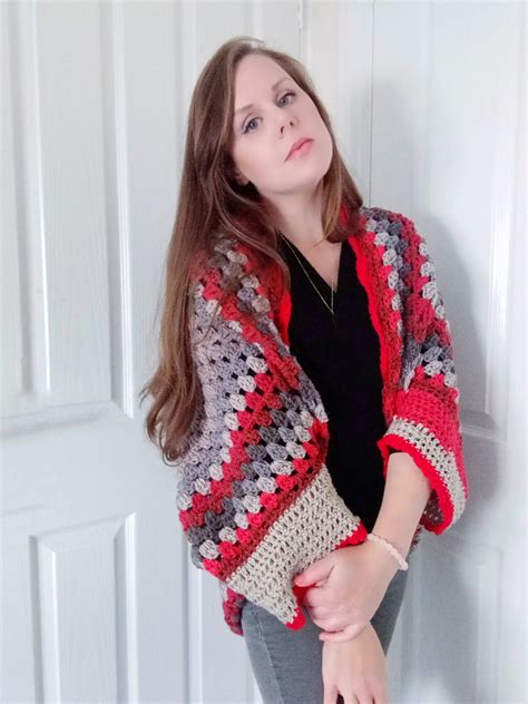 Crochet Easy Cocoon Cardigan Free Pattern