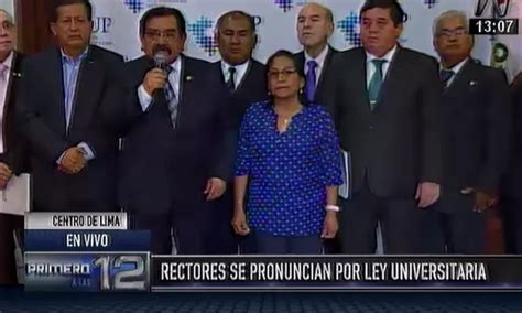 Ley Universitaria Rectores De Universidades Piden Ayuda Al Congreso