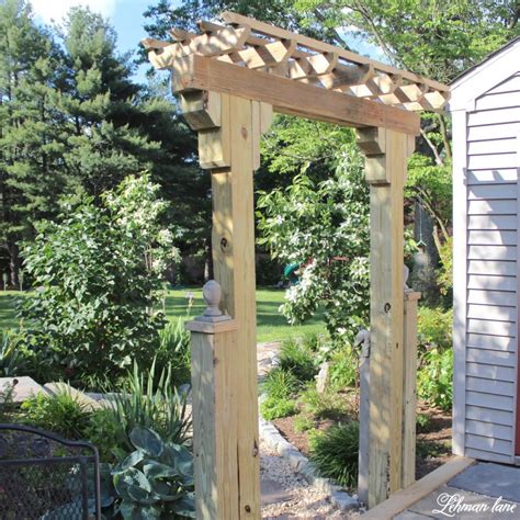 Fabulous DIY Wooden Arbor for the Garden Patio - Lehman Lane