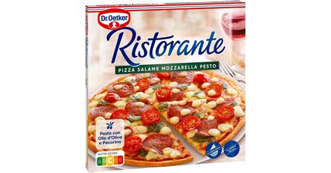 Dr Oetker Ristorante Salame Mozzarella Pesto Pakastepizza G S