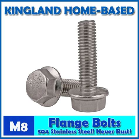 M Gb Large Hexagon Hex Head Serrated Flange Bolts Stainless