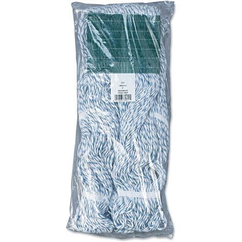 Boardwalk Mop Head Floor Finish Wide Rayonpolyester Medium White