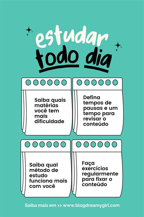 Como Estudar Todo Dia Como Estudar Planejador De Estudo Dicas De