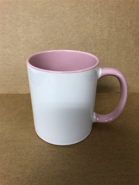 11 Oz Ceramic Inner Color Sublimation Mug Pink Magic Transfer