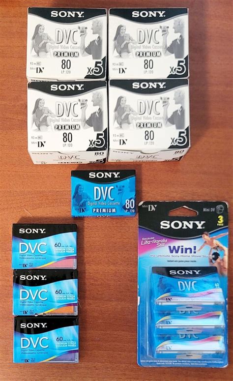 Sony Mini Dv Tape Dvc Premium Digital Video Cassette Dvm Dvm New