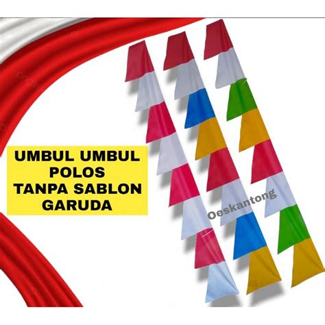 Jual Bendera Umbul Umbul Polos 1kodi Isi 20 Pcs Shopee Indonesia