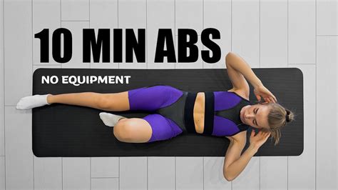 10 Min Intense Ab Workout No Equipment Youtube