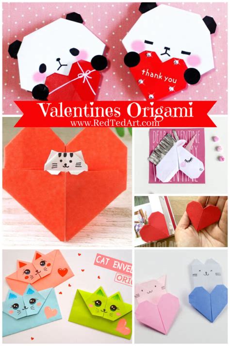 Adorable Valentines Origami Projects for Kids of all ages - Red Ted Art ...