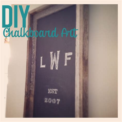 Gracie Blue Diy Chalkboard Art