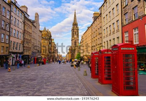 Street View Edinburgh Scotland Uk Stock Photo (Edit Now) 193976243