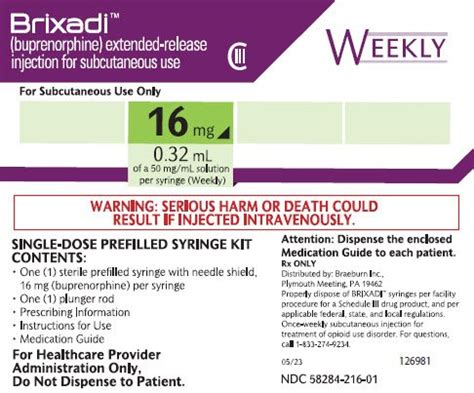 Brixadi Injection Package Insert Drugs