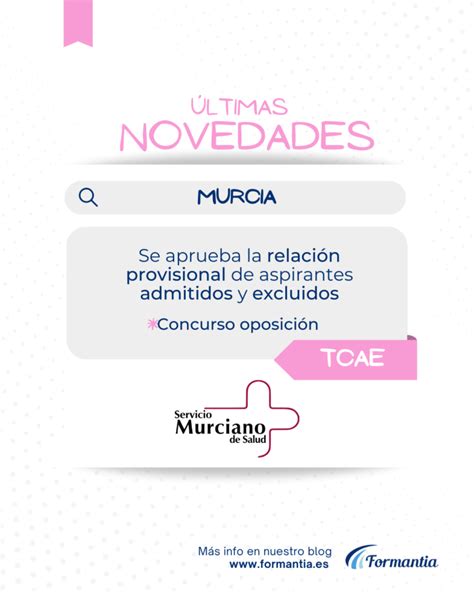 Tcae Para Murcia Relaci N Provisional De Aspirantes Admitidos Y