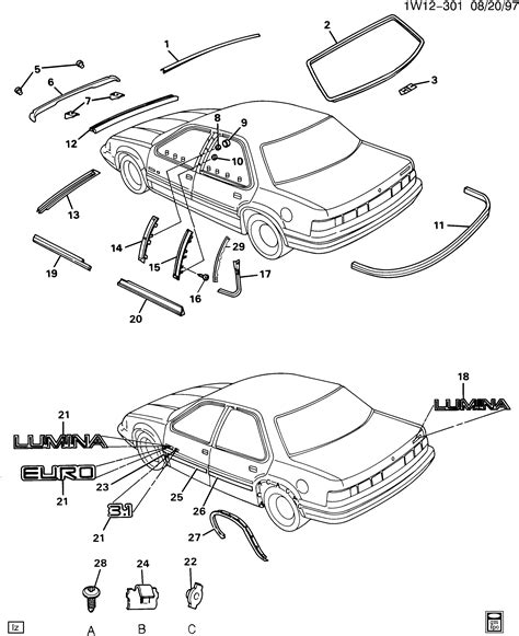 Lumina Moldingsbody Chevrolet Epc Online