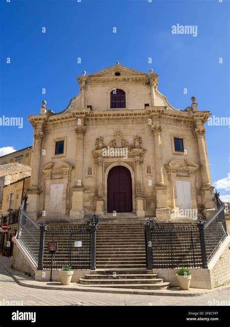 Facade Of The Chiesa Delle Santissime Anime Del Purgatorio Ragusa Ibla