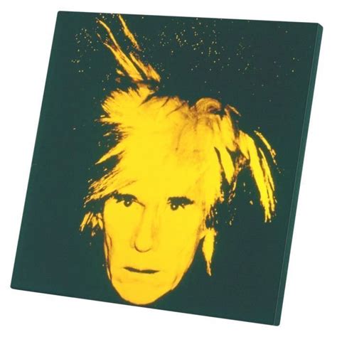 Tableau Décoratif Andy Warhol Autoportrait Pop Art 1986 Artiste 30 Cm