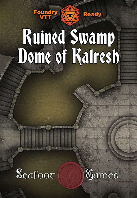 Ruined Swamp Dome Of Kalresh 40x30 Battlemap With Adventure FoundryVTT