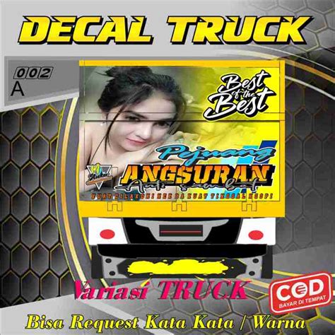 Stiker Decal Pintu Belakang Truk Canter Varias Ragasa Hino Lazada