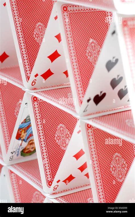 A house of playing cards Stock Photo - Alamy