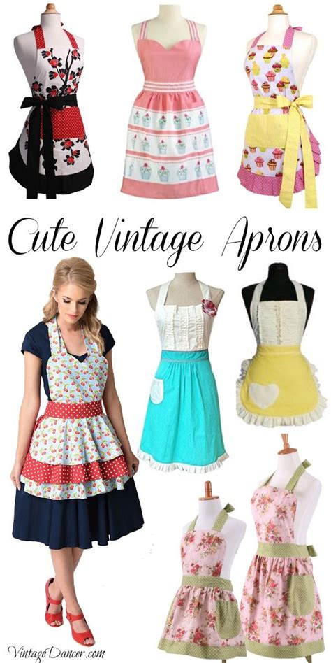 Cute Vintage Aprons Retro Aprons And Patterns Fashion Apron Vintage