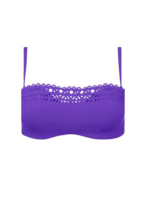 Lise Charmel Ajourage Couture Padded Bikini Top In Iris Silksboutique