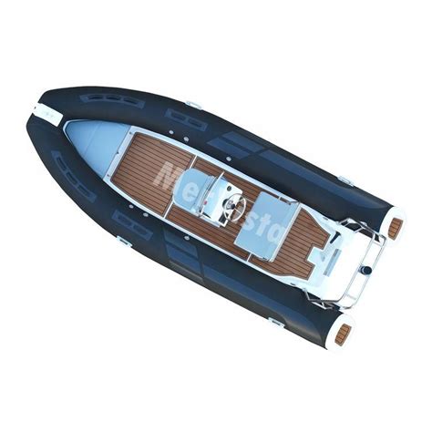 16FT Rigid Fiberglass Hull Inflatable Boat Rib 480 Rowing PVC Hypalon