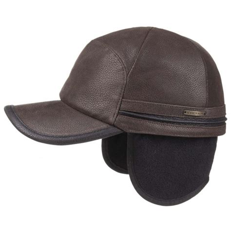 Casquette Byers Earflaps Stetson Cuir Marron Reference