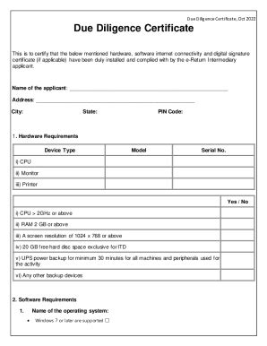 Fillable Online Enhelion Comcertificate On Legal Due Diligencedue