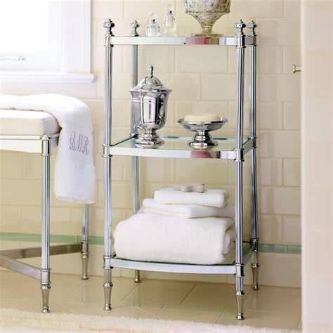 Belmont Etageres Frontgate Shower Stool Bathroom Storage Towel Rack