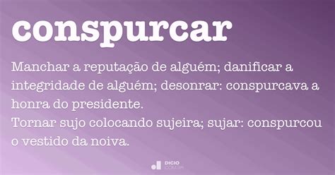 Conspurcar O Que Significa