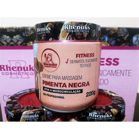 Gel Massageador E Redutor De Medidas Pimenta Negra Rhenuks Shopee