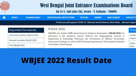 Wbjee 2022 Result Date