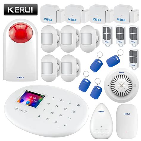 Kerui W Wireless Wifi Gsm Home Security Alarm System Inch Color