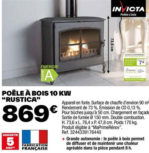 Promo Po Le Bois Kw Rustica Chez Brico D P T