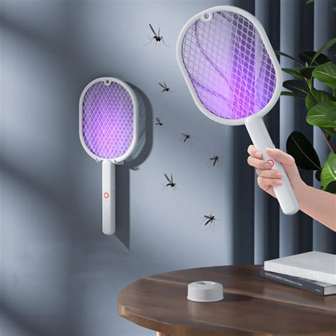 Donemore Electric Fly Swatter 3000V Rechargeable Bug Zapper Racket 2 In