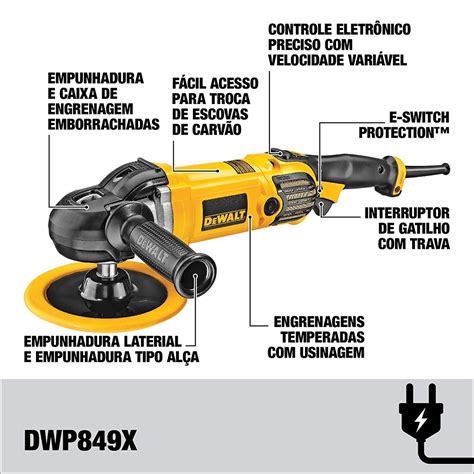 Lixadeira E Politriz Pol W V Dwp X B Dewalt Facilita