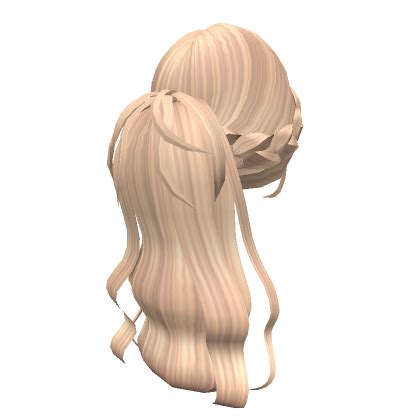 Tremendous Anime Ponytail W Braids Blonde Roblox Item Rolimon S