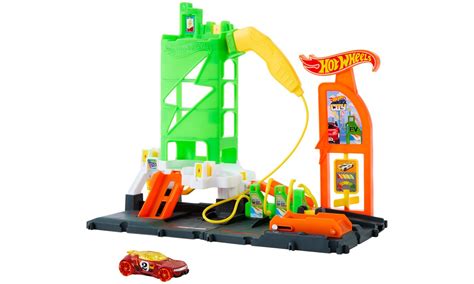 Hot Wheels City Superstacja Adowania Samochod W Pojazdy Tory I Gara E Sklep Internetowy