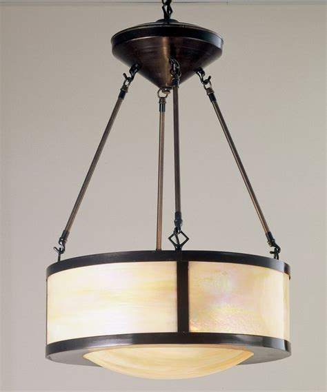 Meyda 38739 Arts And Crafts Inverted Pendant Craftsman Light Fixtures