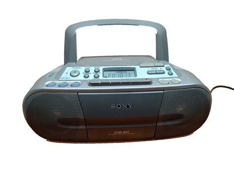 SONY CFD S01 CD Player Cassette Recorder Digital AM FM Radio MegaBass