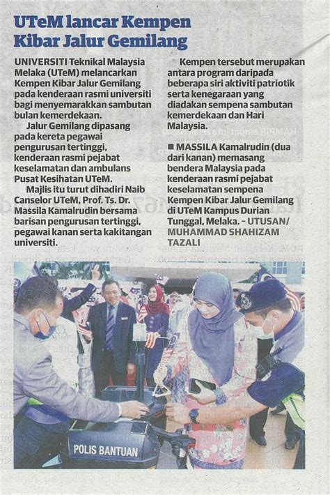 UTeM In Newspapers 2022 AUGUST 66 29082022105420 0001