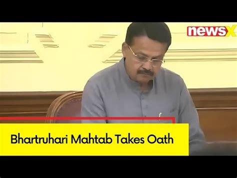 Pro Tem Speaker Bhartruhari Mahtab Takes Oath Newsx Youtube