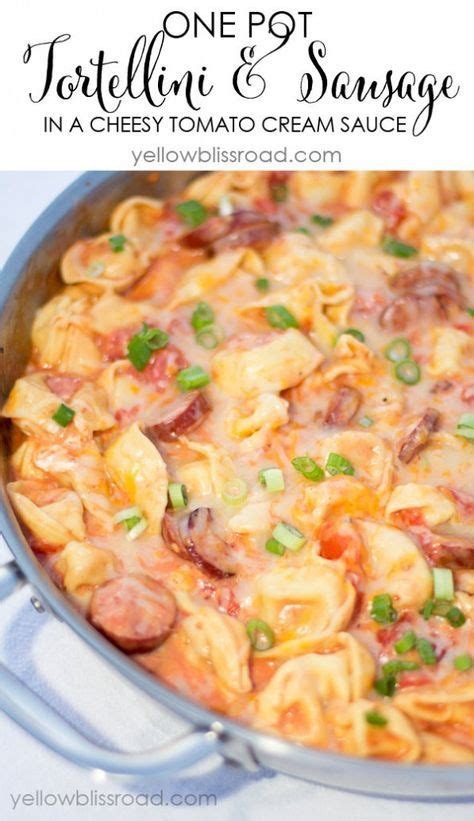 One Pan Creamy Tortellini And Smoked Sausage Artofit