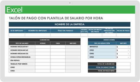 Plantillas gratuitas de talón de pago Smartsheet