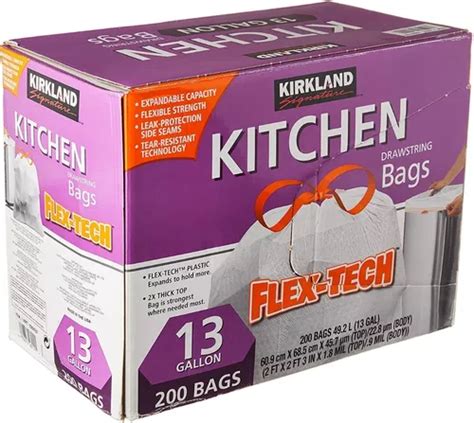 Kirkland Signature Bolsas Para Basura Con Cinta 200 Piezas En Venta En