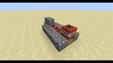 Minecraft How To Make Manual Tnt Cannon Youtube