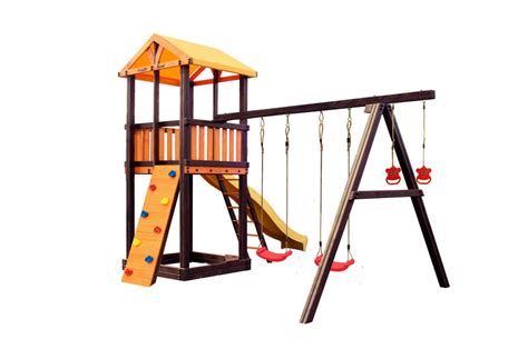 Статьи » Детские игровые комплексы из дерева Perfetto Sport